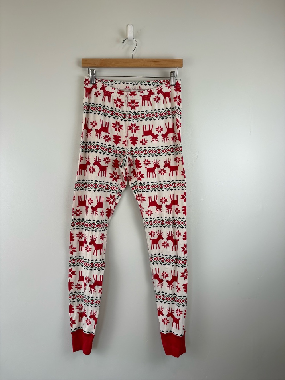 Hanna Andersson Adult Long John Pant Size Medium Dear Deer 42069